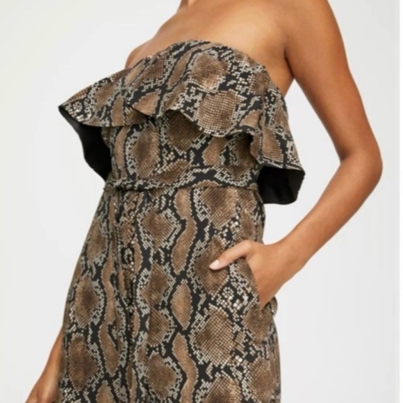 Aritzia Babaton Flutter Jumpsuit Snake 10 - Picture 5 of 5